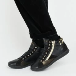 Nouveaux produits -Pataugas PALME 628270946 NOIR DORE